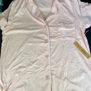 Rae Dunn Soft Pink Bride Pajama Set